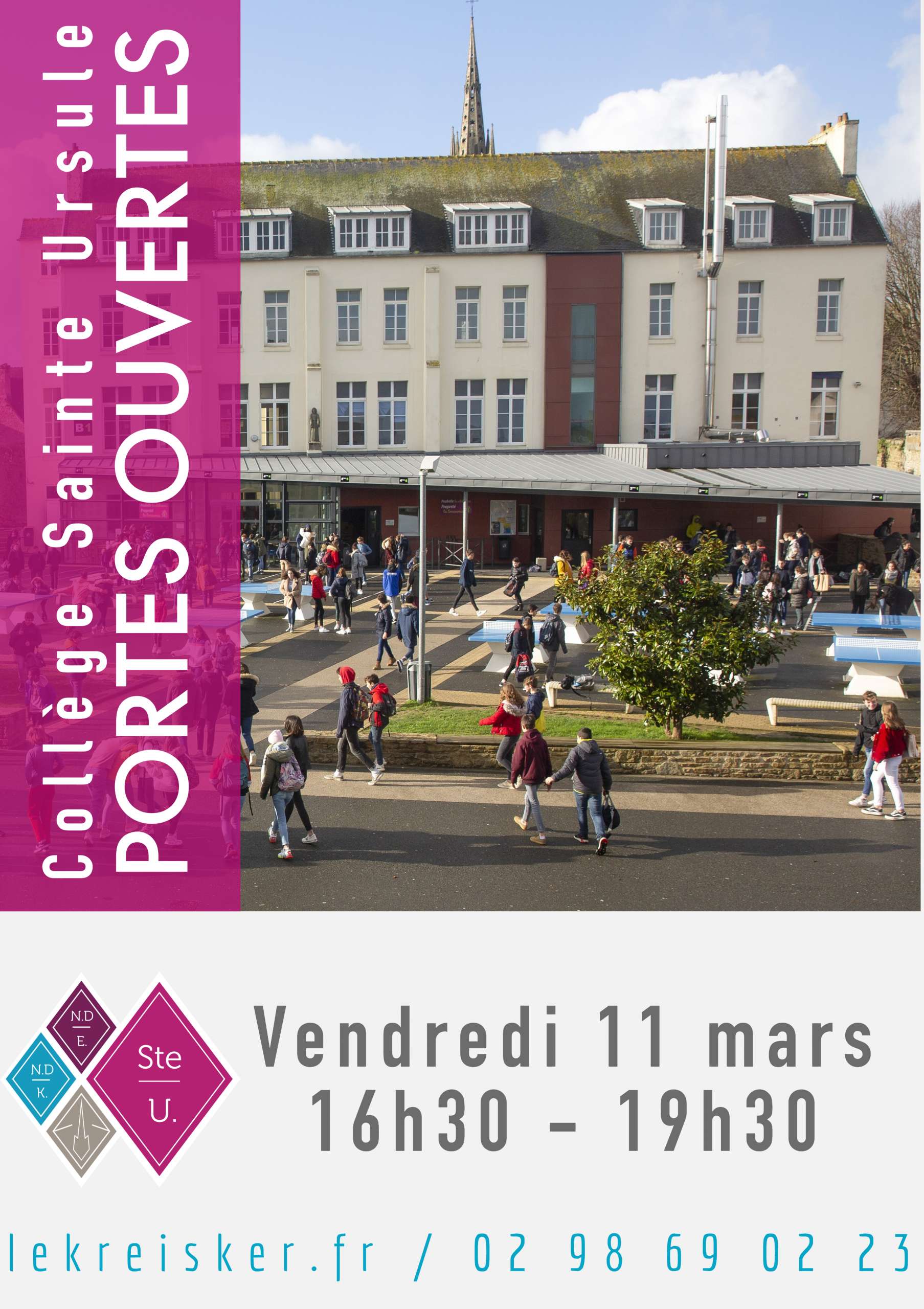PORTES OUVERTES Sainte ursule 2022 Ensemble scolaire Le Kreisker